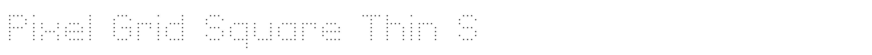 Pixel Grid Square Thin S
